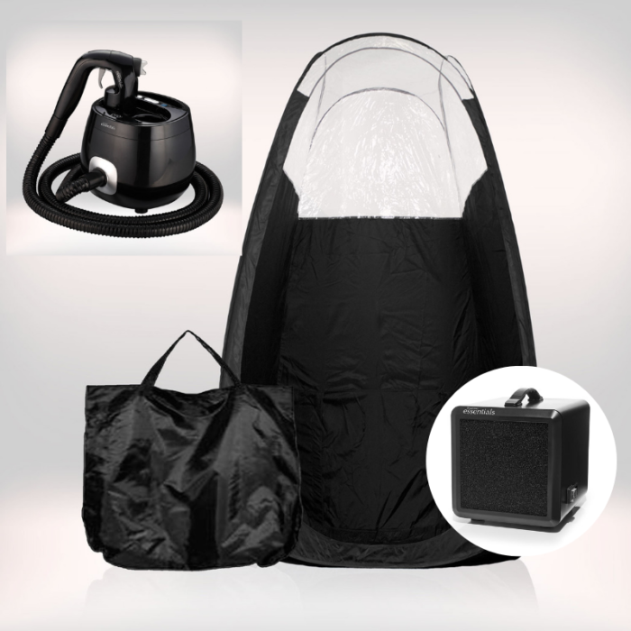 Tanning Essentials™ ‘Pro V’ Spraytan Maskine inkl. Spraytan Telt og Afledningsmaskine
